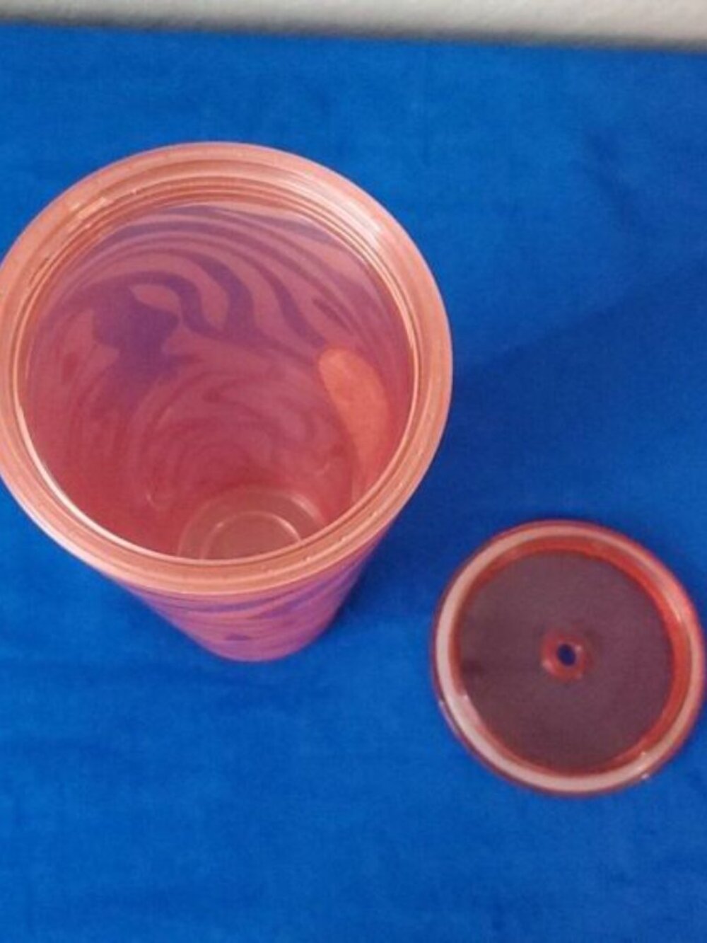 Starbucks Summer 2020 Orange Coral Swirl Cold Cup Tumbler - Picture 5 of 7